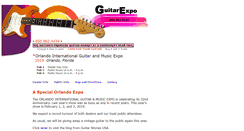 Desktop Screenshot of guitarexpo.net